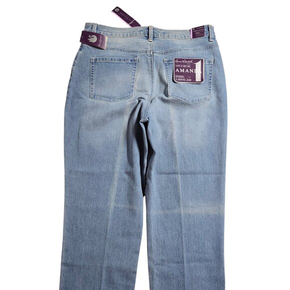 Gloria Vanderbilt Amanda Size 12 Acapulco Wash Heritage Fit Tapered Leg Classic - Picture 8 of 8